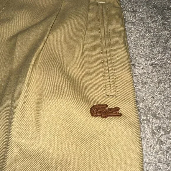 Lacoste x Golf le Fleur Tyler The Tan Pleated Trousers Pants Men